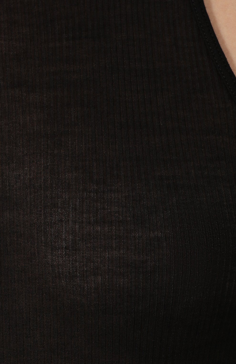 Майка из смеси вискозы и шелка RICK OWENS черного цвета по цене 22900 руб., арт. RP20S1101/RC, фото 5 Майка из смеси вискозы и шелка RICK OWENS, арт. RP20S1101/RC, фото 5