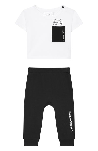 Комплект из футболки и брюк KARL LAGERFELD KIDS, арт. Z31052