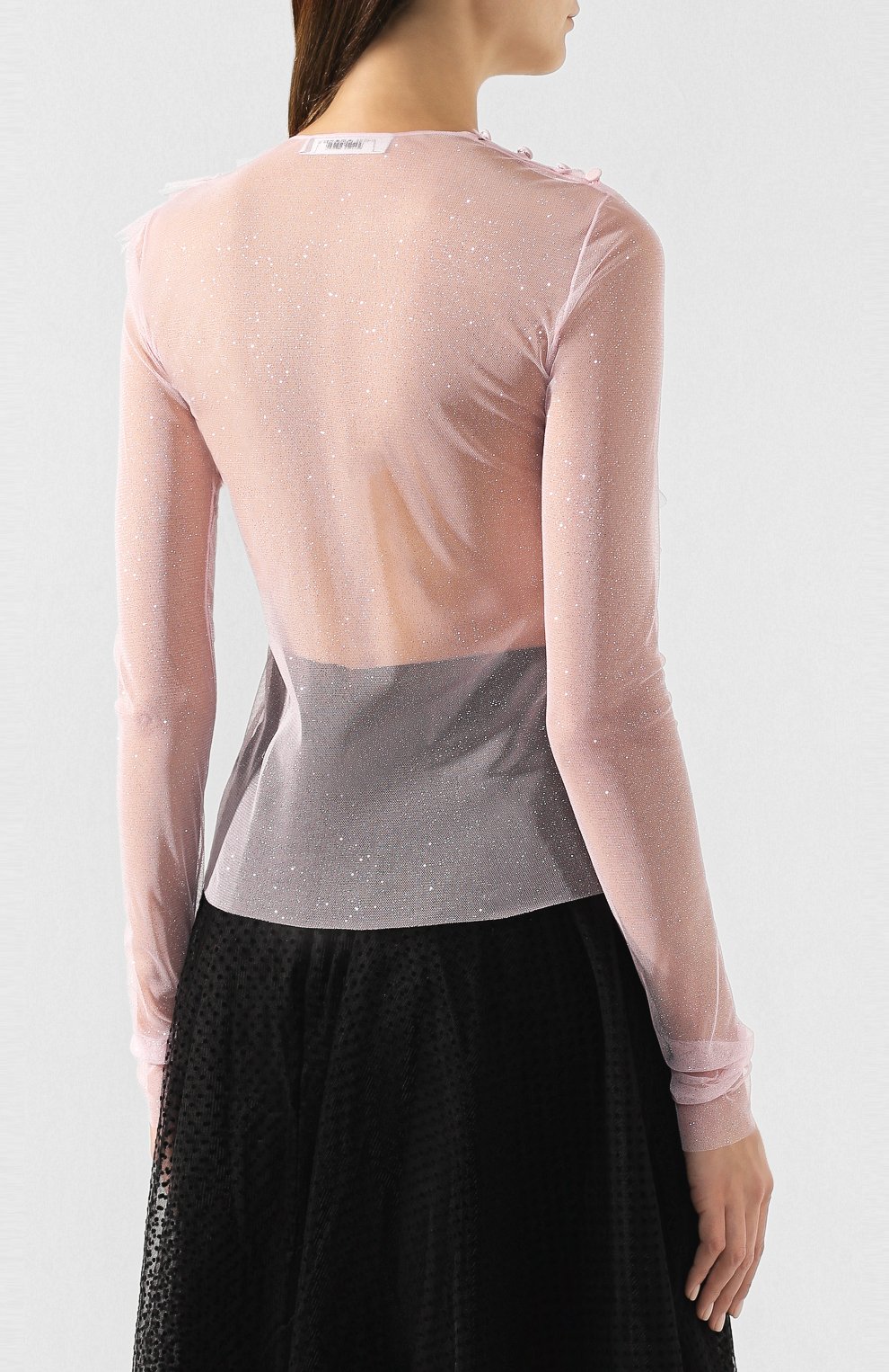 Блузка PHILOSOPHY DI LORENZO SERAFINI розового цвета по цене 23550 руб., арт. A0208/7138, фото 4 Блузка PHILOSOPHY DI LORENZO SERAFINI, арт. A0208/7138, фото 4