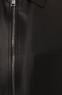 Мужской кожаный бомбер BOTTEGA VENETA черного цвета, арт. 602191/VKK80 | Фото 5 (Рукава: Длинные; Принт: Без принта; Кросс-КТ: бомбер; Материал сплава: Проставлено; Материал внешний: Натуральная кожа; Драгоценные камни: Пр�оставлено; Длина (верхняя одежда): Короткие; Стили: Кэжуэл)