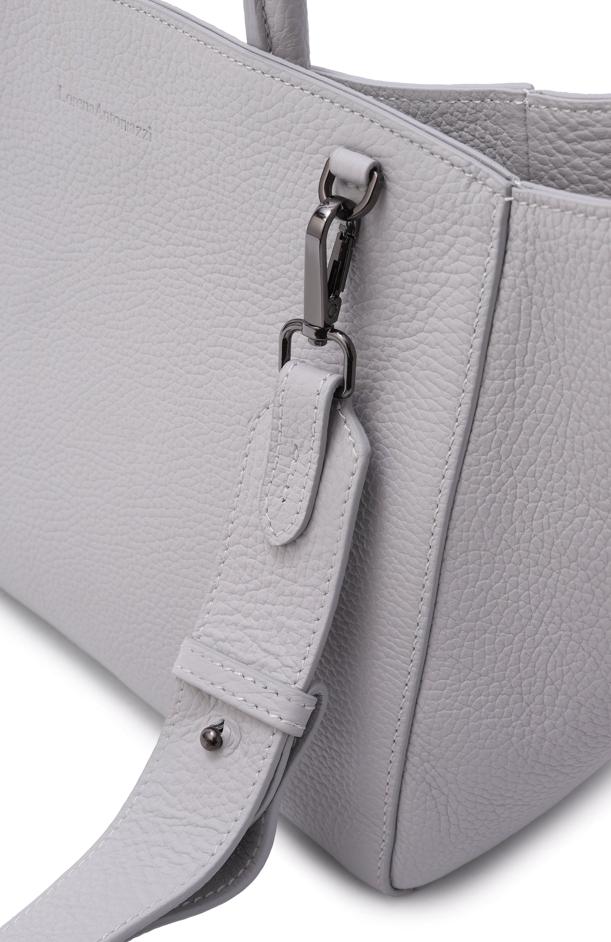 Сумка LORENA ANTONIAZZI светло-серого цвета по цене 99050 руб., арт. P26212B001A/9820, фото 5 Сумка LORENA ANTONIAZZI, арт. P26212B001A/9820, фото 5