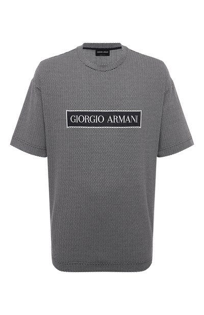 Мужская хлопковая футболка GIORGIO ARMANI, арт. GM000315/AF12174