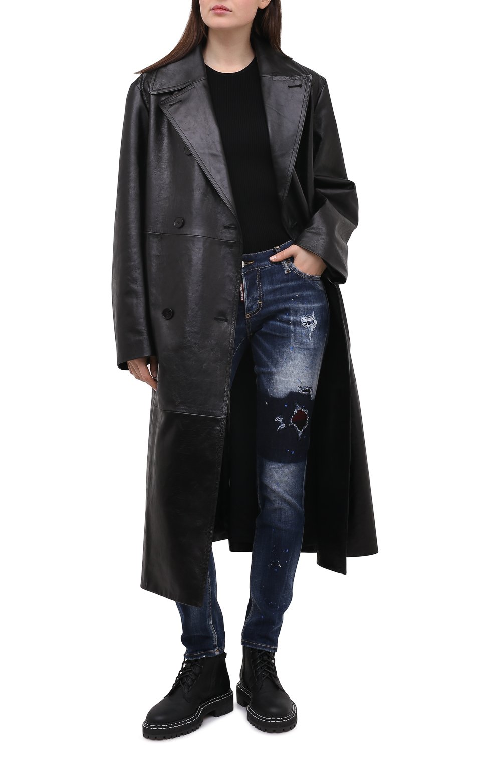Джинсы DSQUARED2 синего цвета по цене 68700 руб., арт. S72LB0374/S30708, фото 2 Джинсы DSQUARED2, арт. S72LB0374/S30708, фото 2