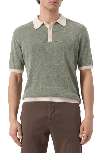 Поло изо льна и шелка CANALI, арт. C1084/MK02269, фото 3