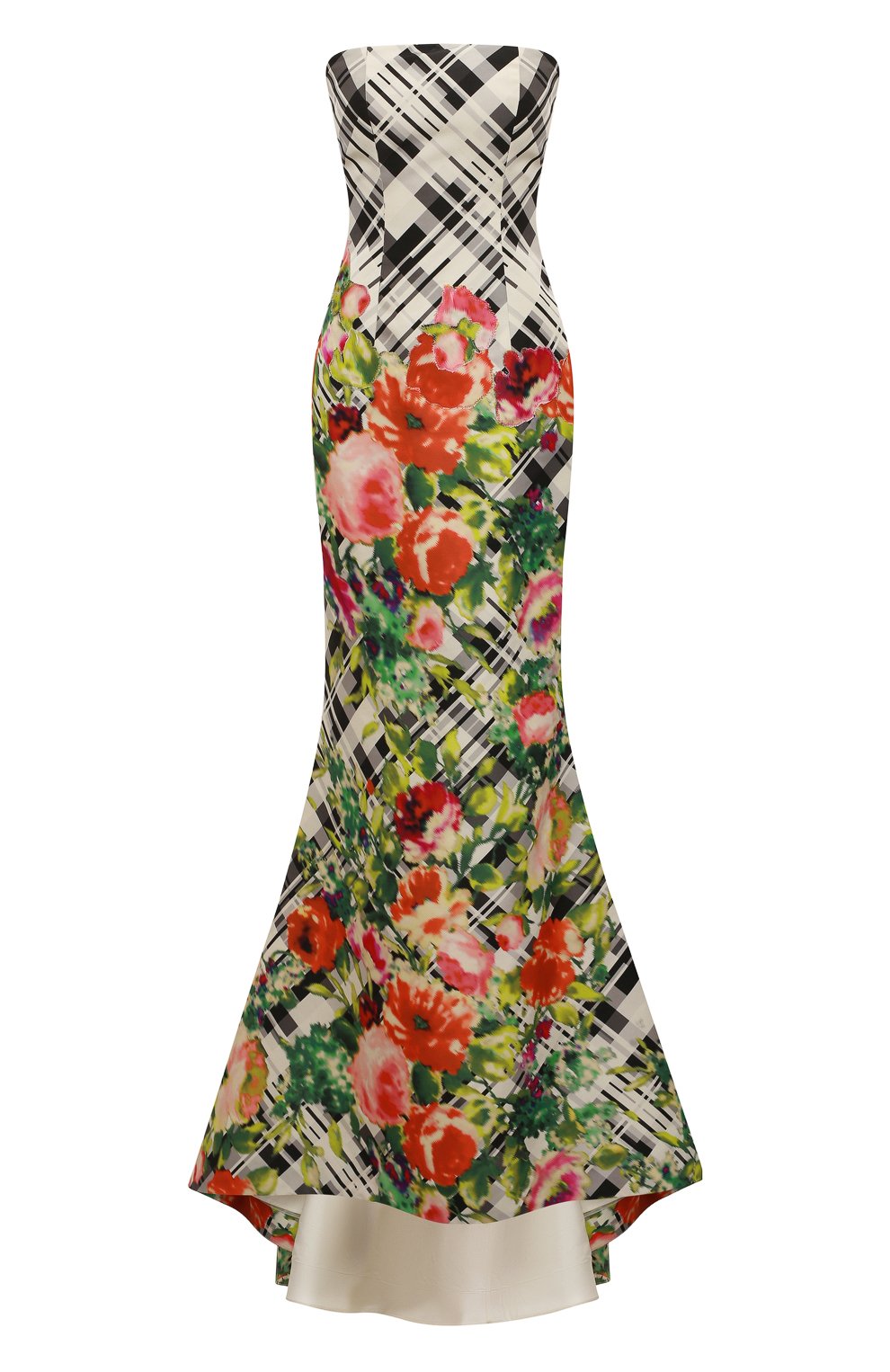 Шелковое платье OSCAR DE LA RENTA разноцветного цвета по цене 669500 руб., арт. 4E033BLK, фото 1 Шелковое платье OSCAR DE LA RENTA, арт. 4E033BLK, фото 1