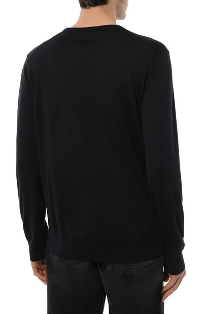 Джемпер из кашемира и шелка ZEGNA темно-синего цвета по цене 110500 руб., арт. E8J00/110, фото 4 Джемпер из кашемира и шелка ZEGNA, арт. E8J00/110, фото 4