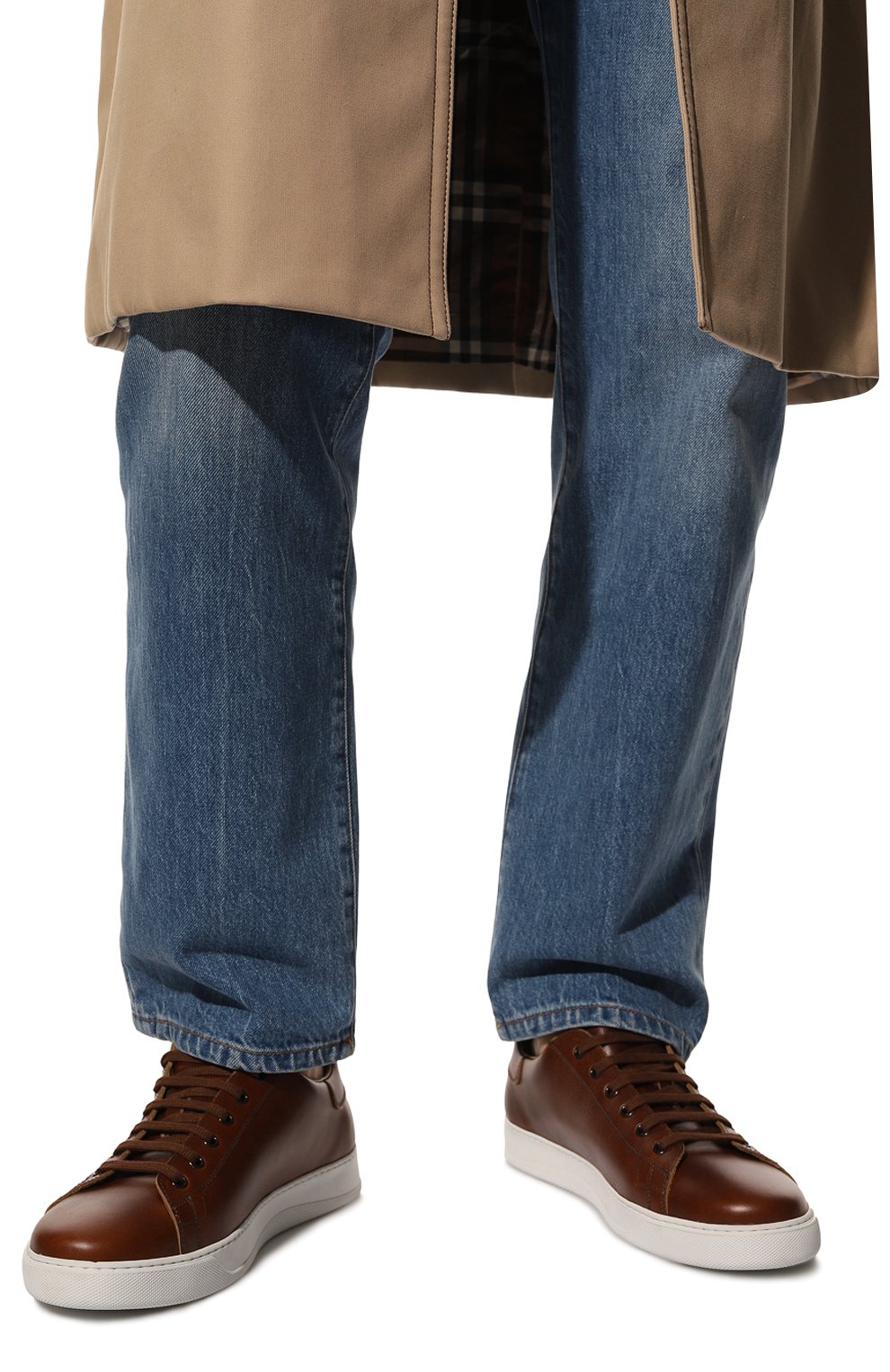 Кожаные кеды MILLE 885, арт. ST0CC0LM CICL0NE BR0WN, фото 3