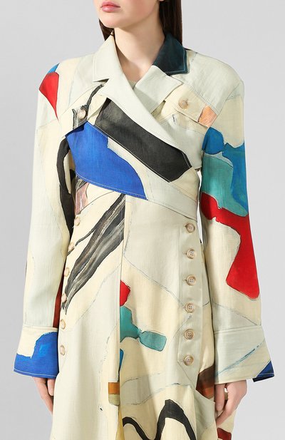Блузка из смеси вискозы и льна JACQUEMUS, арт. 194T006/48053, фото 3