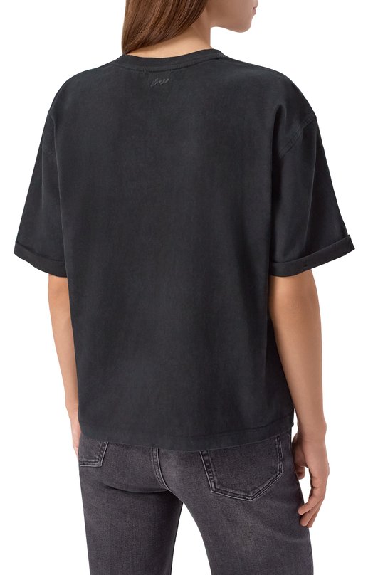 Хлопковая футболка BOSS Orange 50549195 Серый  50549195 Фото 4