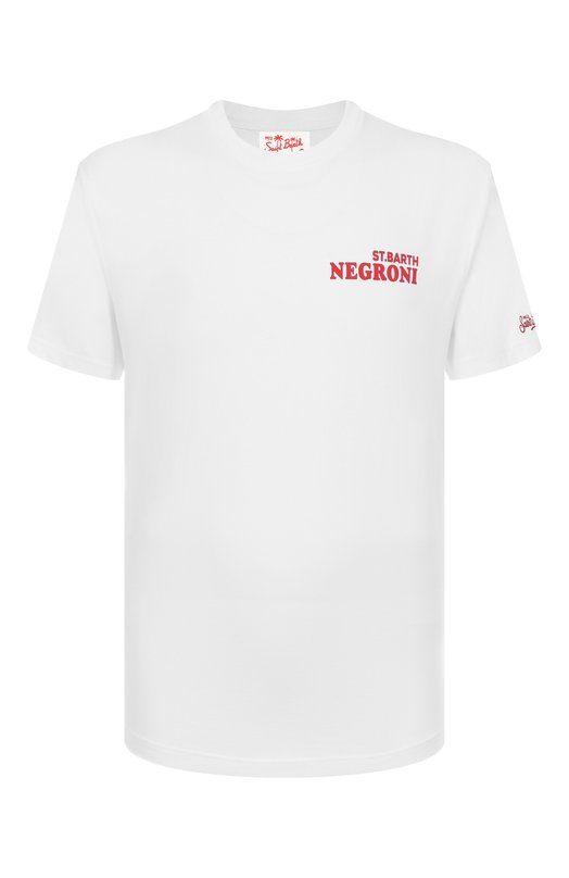 Хлопковая футболка MC2 Saint Barth STBM TSHIRT MAN/01272H Белый STBM TSHIRT MAN/01272H