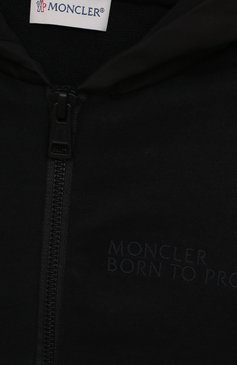 Детского комплект из толстовки и брюк MONCLER черного цвета, арт. H1-954-8M000-19-899M4/8-10A | Фото 6 (Рукава: Длинные; Материал внешний: Синтетический материал, Хлопок; Материал сплава: Проставлено; Нос: Не проставлено; Драгоценные камни: Проставлено; Мальчики Кросс-КТ: Костюмы-спорт)