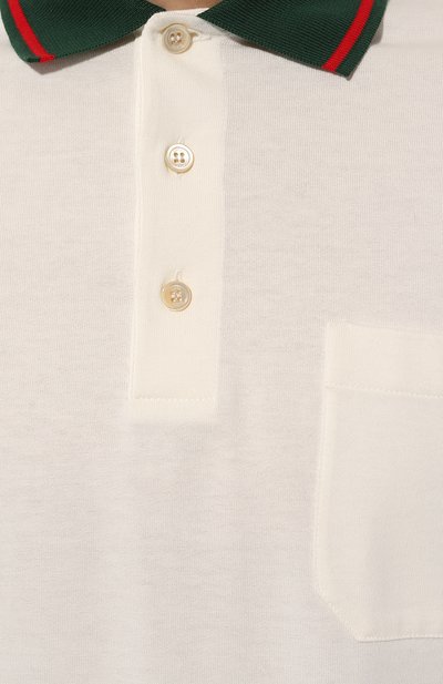 Хлопковое поло GUCCI, арт. 713997/XJETR, фото 5