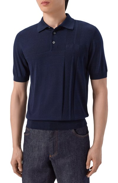 Поло из хлопка и шелка ZILLI, арт. KBP002M0107VR0V00, фото 3