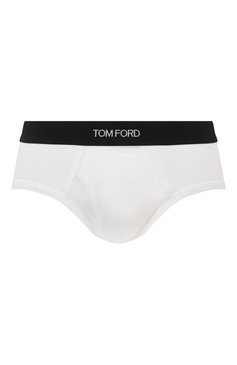 Мужские брифы TOM FORD белого цвета, арт. T4LC1141 | Фото 1 (Кросс-КТ: бельё; Материал внешний: Синтетический материал, Хлопок; Материал сплава: Проставлено; Нос: Не проставлено; Мужское Кросс-КТ: Трусы)