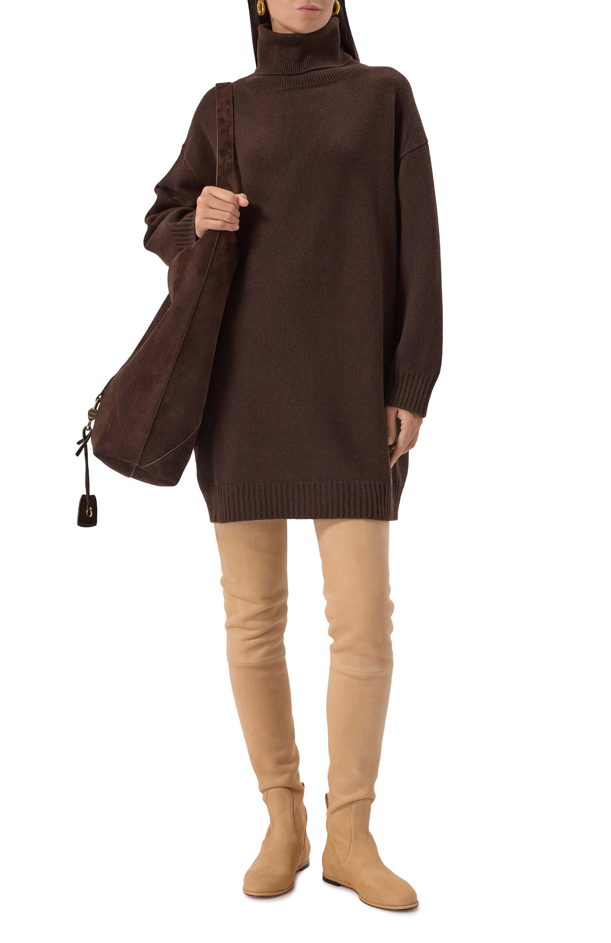 Замшевые ботфорты KITON, арт. D60833K0520H03, фото 3