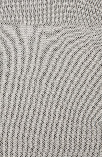 Хлопковый шарф-снуд CATYA серого цвета по цене 5335 руб., арт. 913190, фото 3 Хлопковый шарф-снуд CATYA, арт. 913190, фото 3