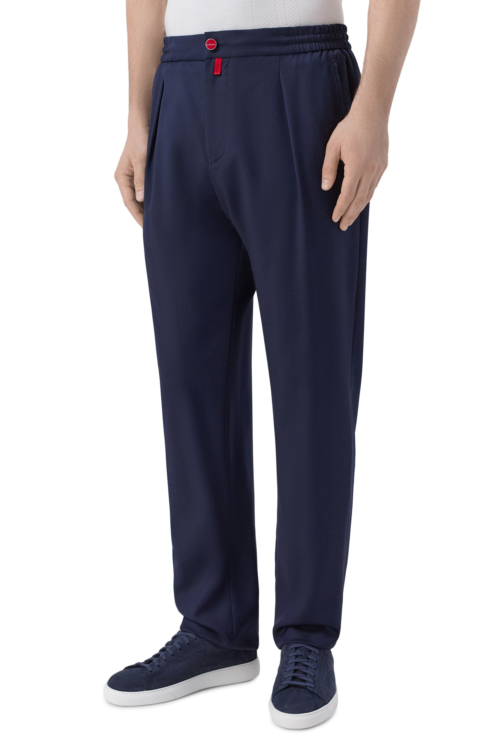Шерстяные брюки KITON темно-синего цвета по цене 192500 руб., арт. UP1LACRK0631H, фото 3 Шерстяные брюки KITON, арт. UP1LACRK0631H, фото 3