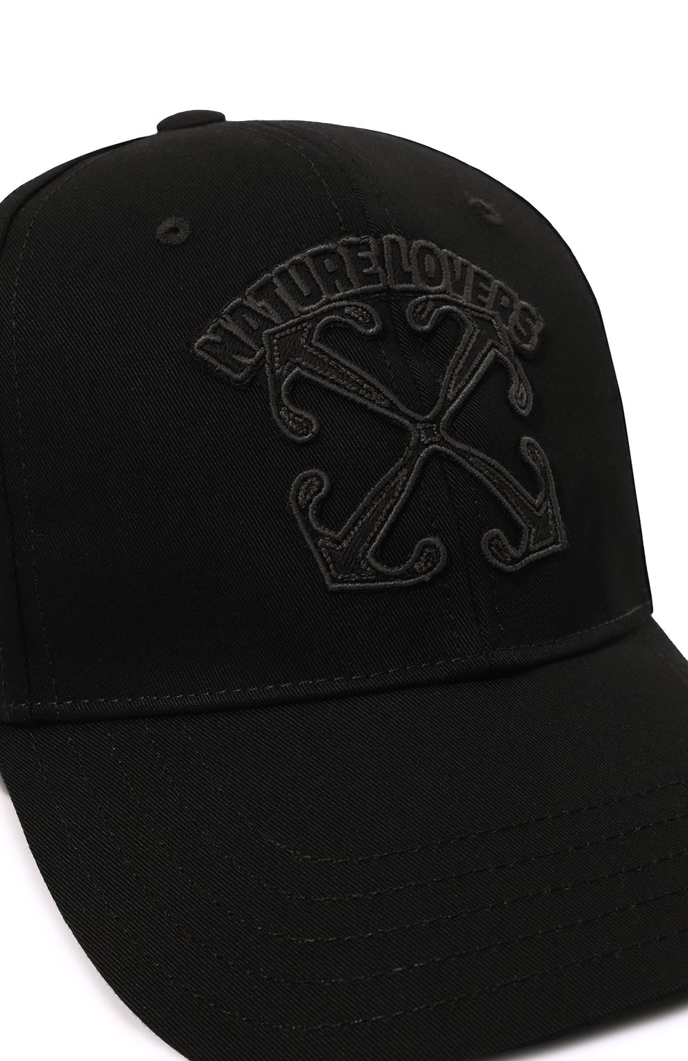 Хлопковая бейсболка OFF-WHITE, арт. 0MLB052S24FAB011, фото 4