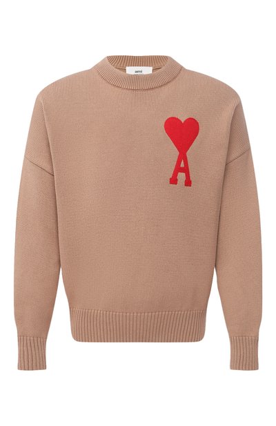 Свитер из хлопка и шерсти AMI, арт. E21HK009.016, фото 1