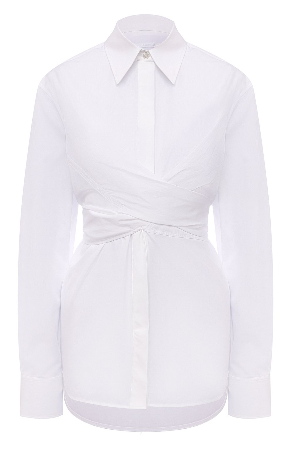 Хлопковая рубашка HELMUT LANG белого цвета по цене 39650 руб., арт. K10HW506, фото 1 Хлопковая рубашка HELMUT LANG, арт. K10HW506, фото 1
