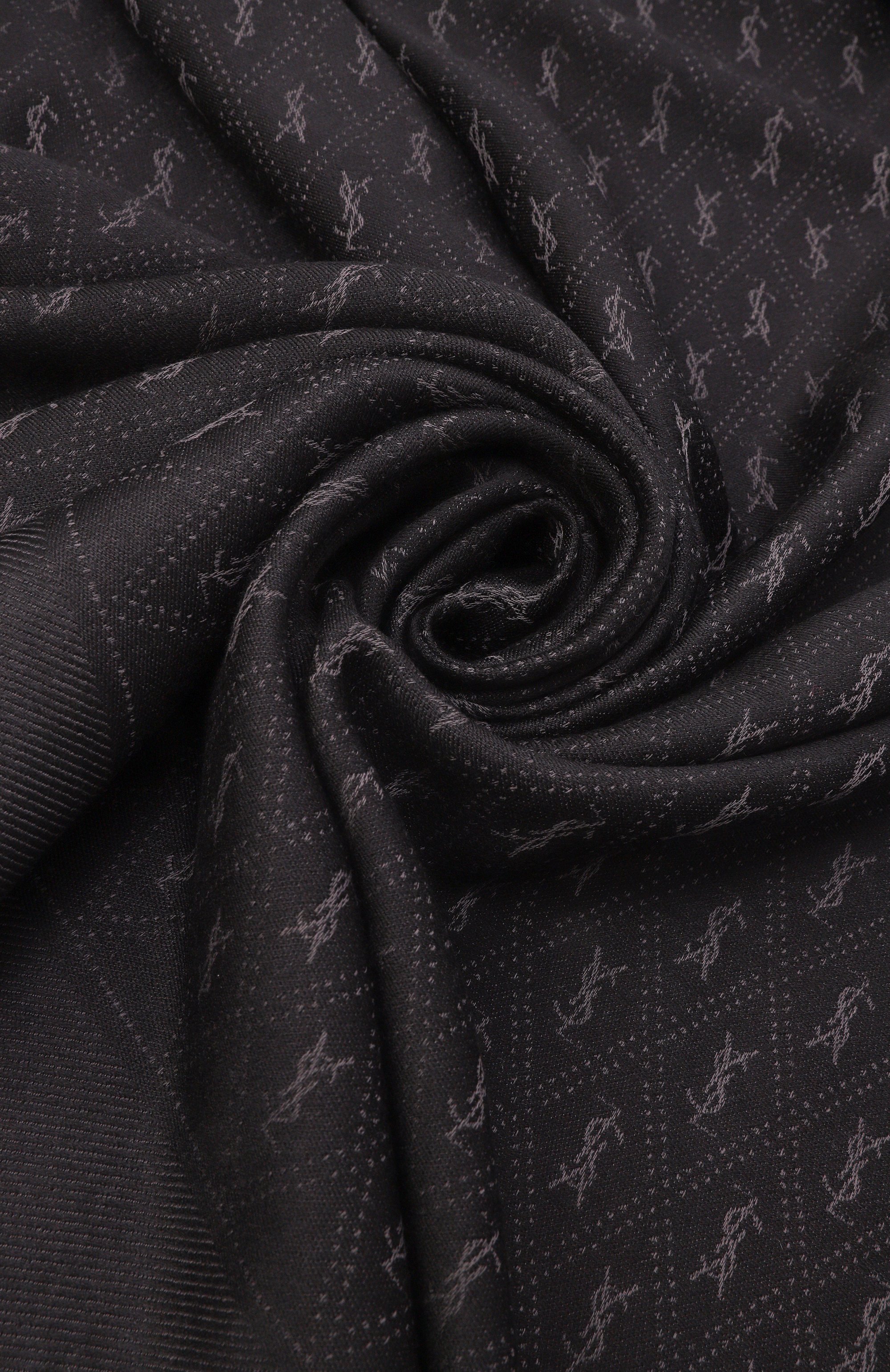 Шарф из шерсти и хлопка SAINT LAURENT, арт. 689147/3YI74, фото 3