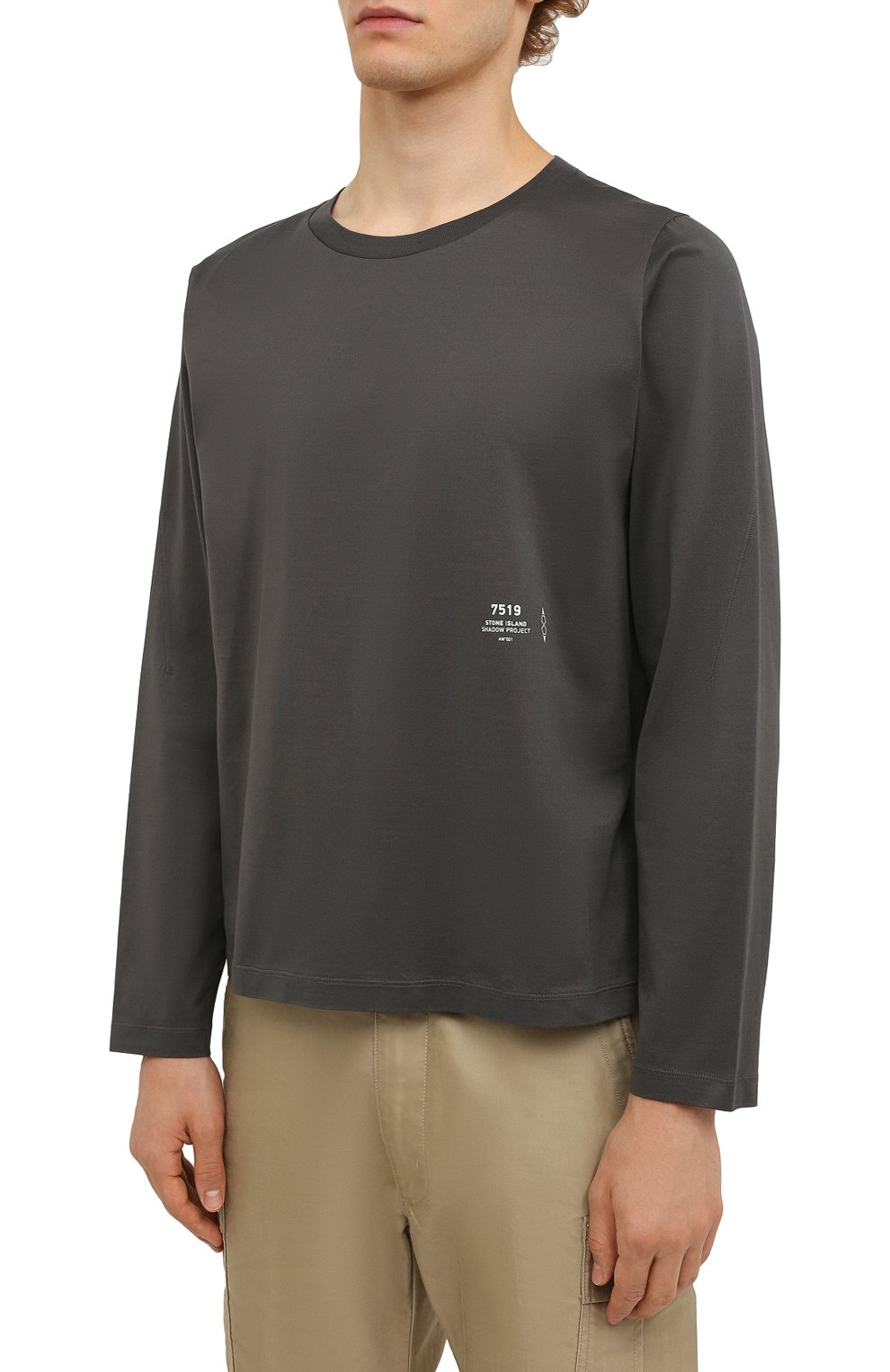 Хлопковый лонгслив STONE ISLAND SHADOW PROJECT,  арт. 751920205, фото 3
