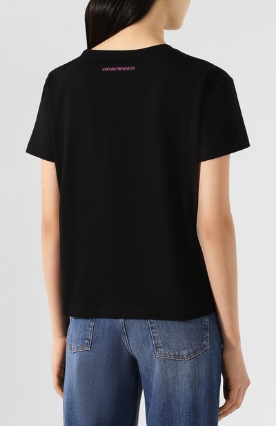 Хлопковая футболка EMPORIO ARMANI, арт. 3H2T7M/2J53Z, фото 4