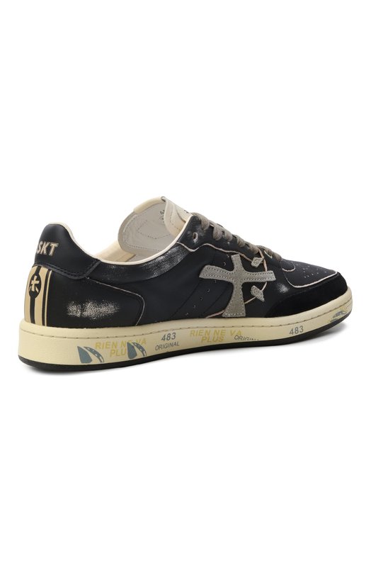 Кожаные кеды Bskt Clay Premiata BSKT CLAY/VAR 6909 Чёрный  BSKT CLAY/VAR 6909 Фото 5
