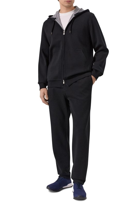 Текстильные кроссовки Kiton USSFITSN0080902 Синий  USSFITSN0080902 Фото 2