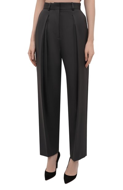 Брюки LOW CLASSIC темно-зеленого цвета по цене 29500 руб., арт. L0W21FW_TR03BG, фото 3 Брюки LOW CLASSIC, арт. L0W21FW_TR03BG, фото 3