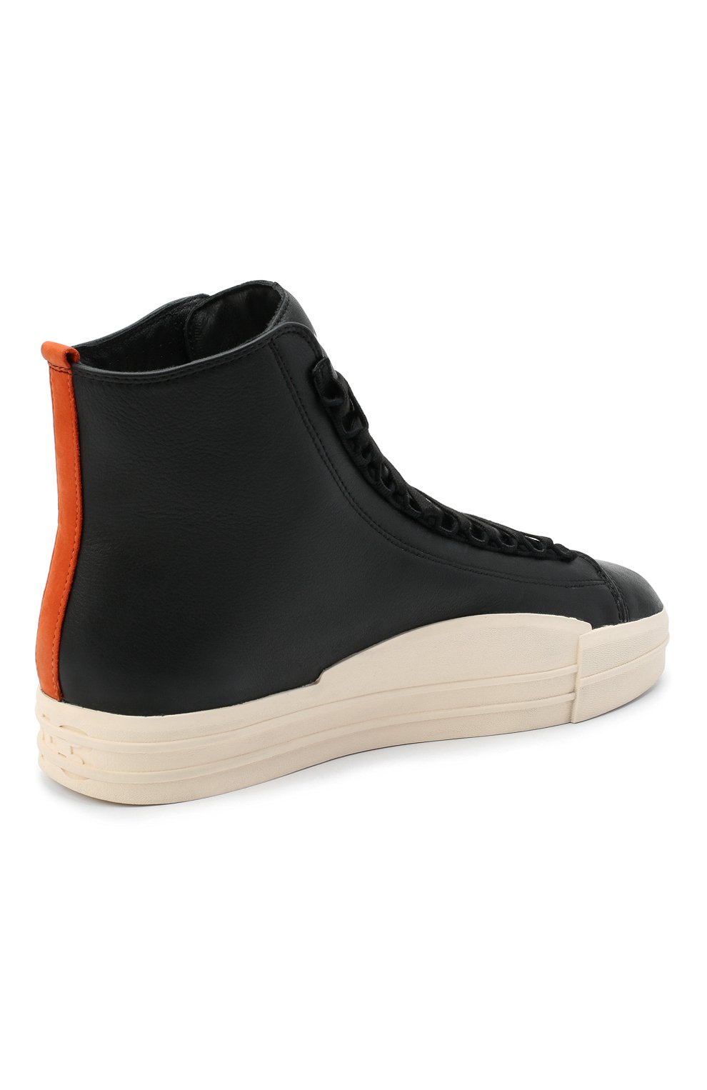 Кожаные кеды yuben mid Y-3, арт. FX0568/M, фото 4