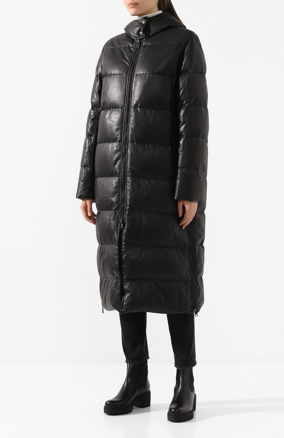 Кожаный пуховик YS ARMY PARIS, арт. 20WFM90315D0CU, фото 3