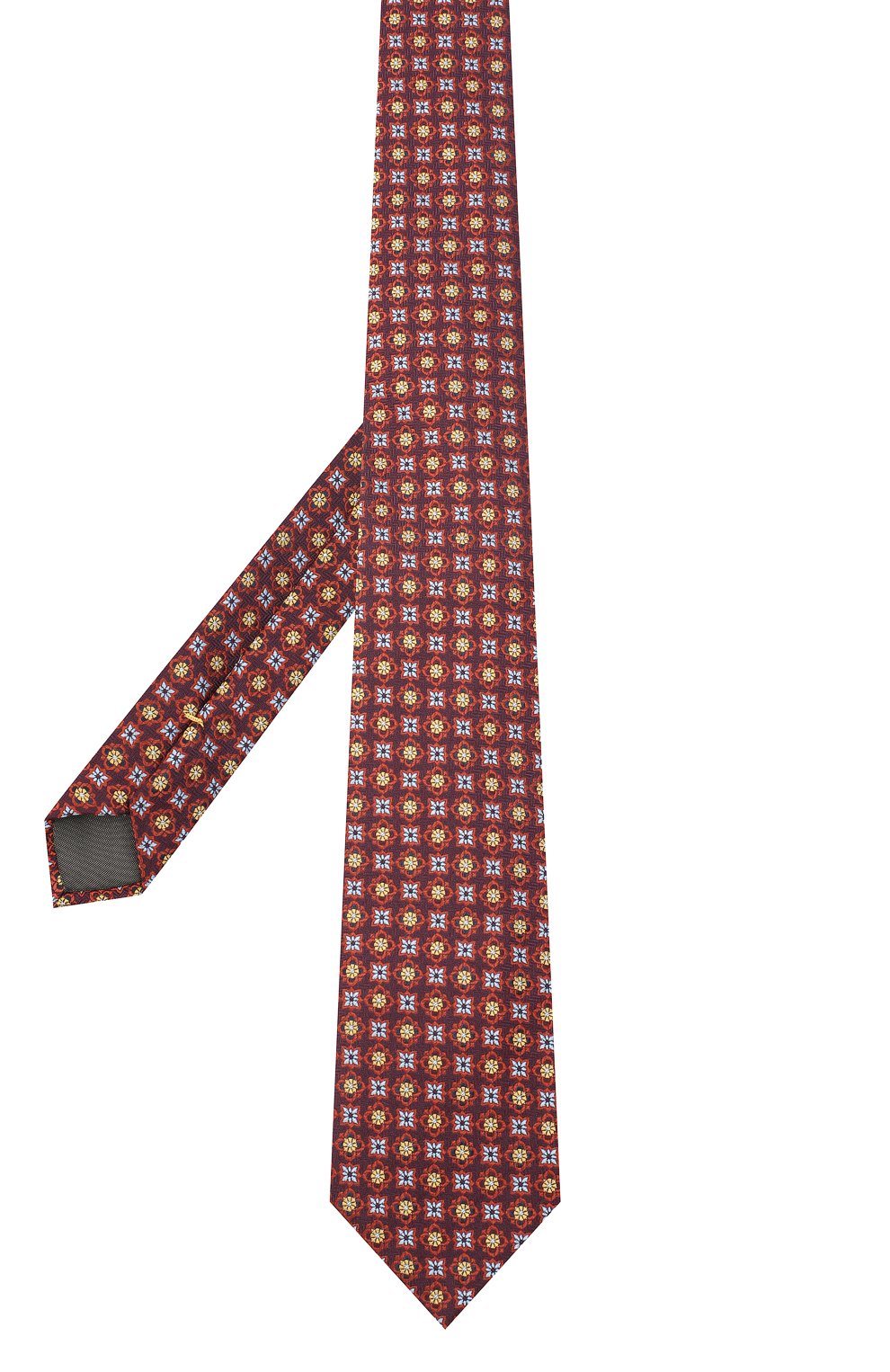 Шелковый галстук CANALI оранжевого цвета по цене 13900 руб., арт. 18/HJ02959, фото 2 Шелковый галстук CANALI, арт. 18/HJ02959, фото 2