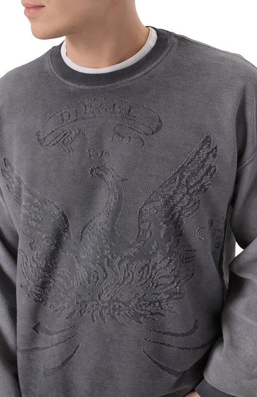 Свитшот Diesel A19289/0IKBV Серый  A19289/0IKBV Фото 5