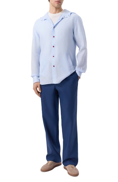 Льняные брюки COLOMBO темно-синего цвета по цене 112500 руб., арт. PA00504/T0655-U, фото 2 Льняные брюки COLOMBO, арт. PA00504/T0655-U, фото 2