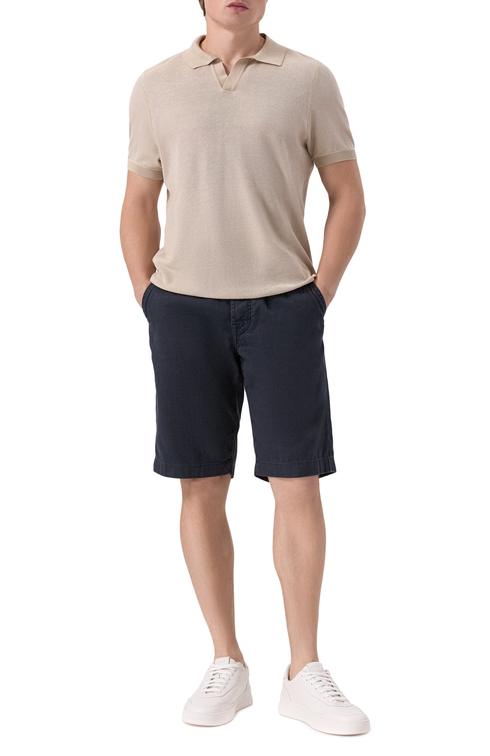 Поло из хлопка и лиоцелла BOSS, арт. 50537654, фото 2