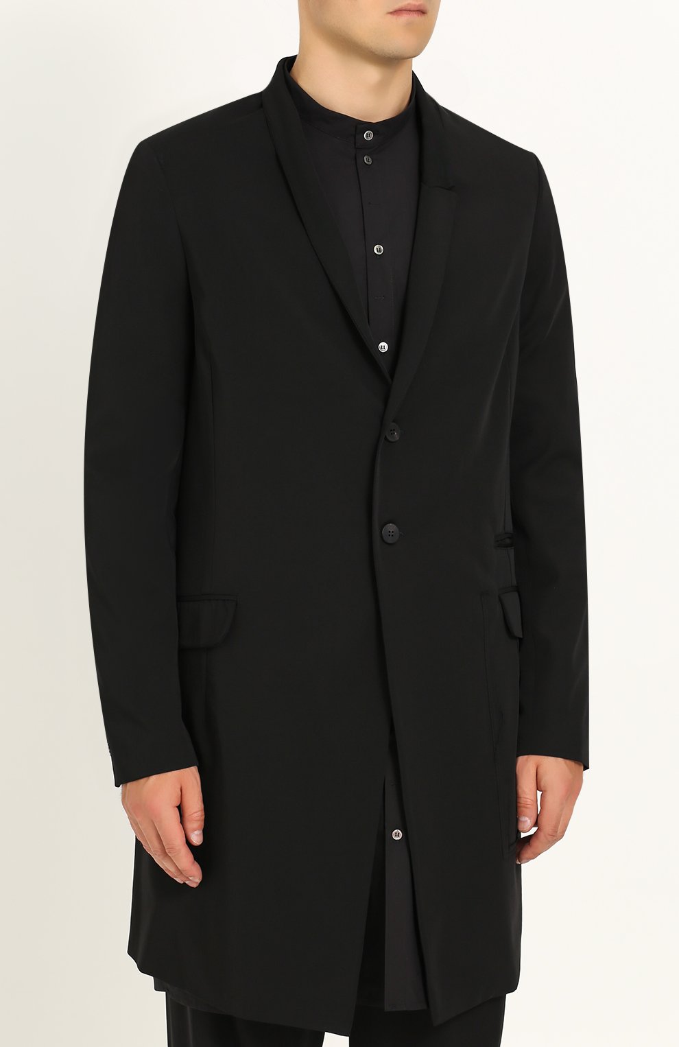 Шерстяное однобортное пальто ISABEL BENENATO, арт. UW04F17, фото 3