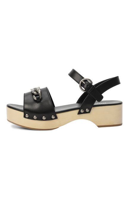 Женские кожаные сандалии MIU MIU, арт. 5Z714D-UZE-F0002