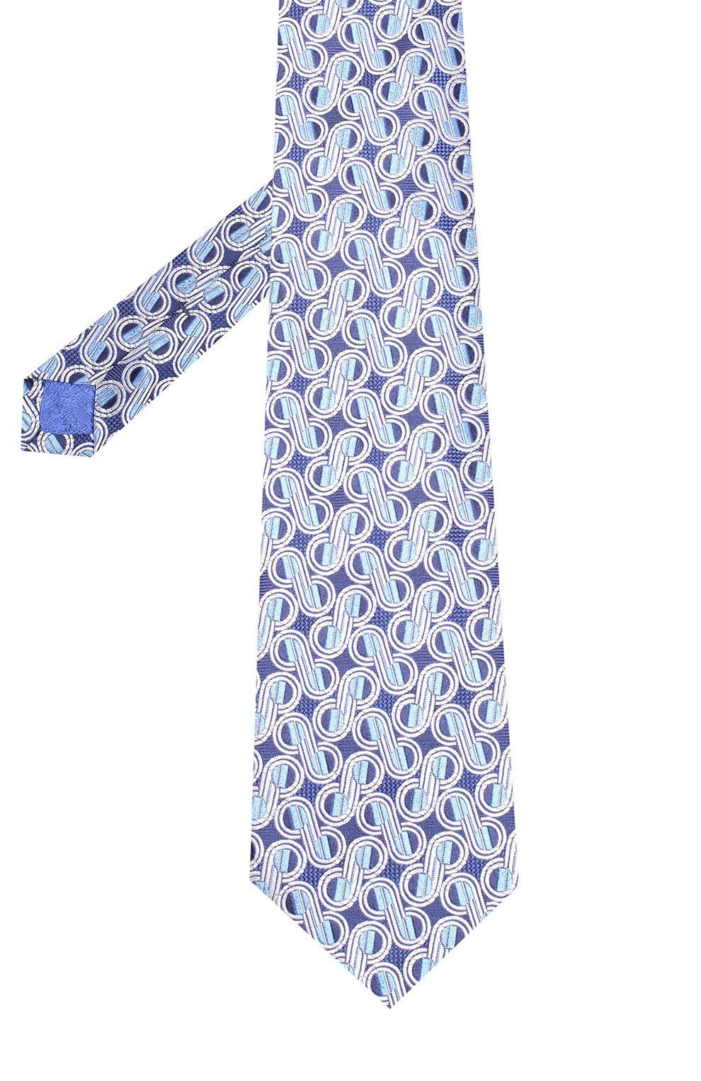 Шелковый галстук с узором TURNBULL & ASSER, арт. TIE002-BB204, фото 2