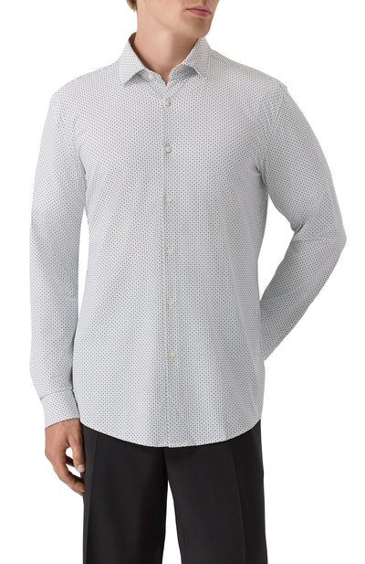 Рубашка HUGO белого цвета по цене 13600 руб., арт. 50544942, фото 3 Рубашка HUGO, арт. 50544942, фото 3