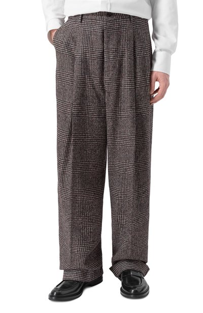 Брюки из шерсти и хлопка DOLCE & GABBANA, арт. GP160T/FQMKD, фото 3