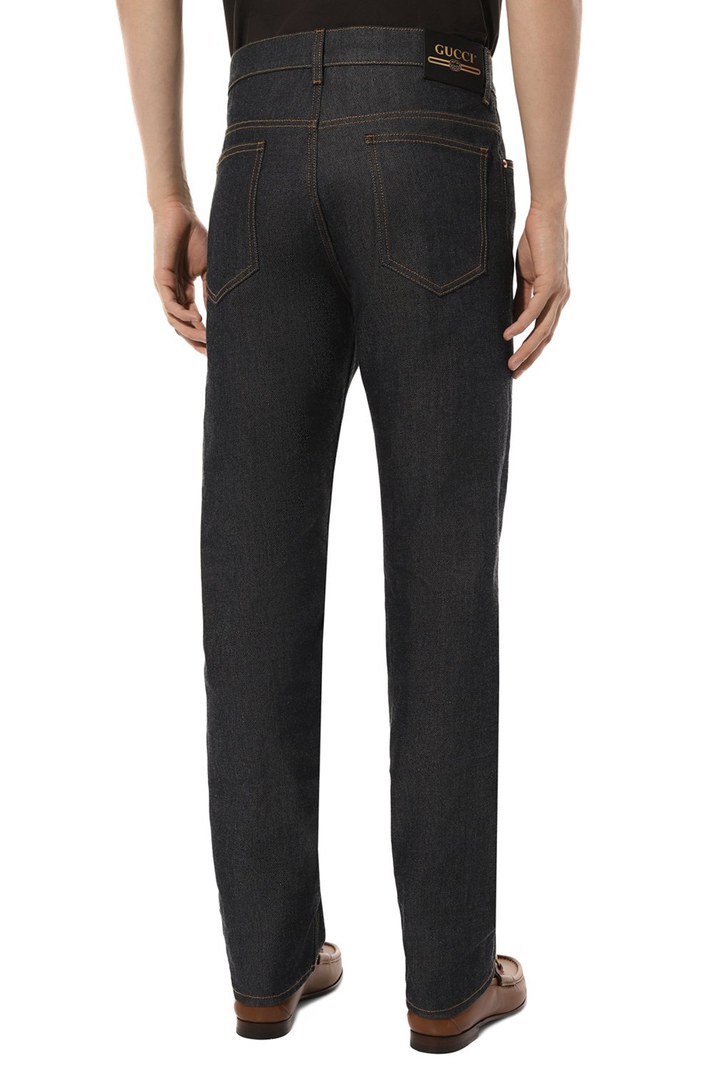 Джинсы GUCCI темно-синего цвета по цене 109000 руб., арт. 700949/XDB1Z, фото 4 Джинсы GUCCI, арт. 700949/XDB1Z, фото 4