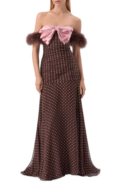 Шелковое платье VALENTINO, арт. 8B3VDMY1/A25, фото 2