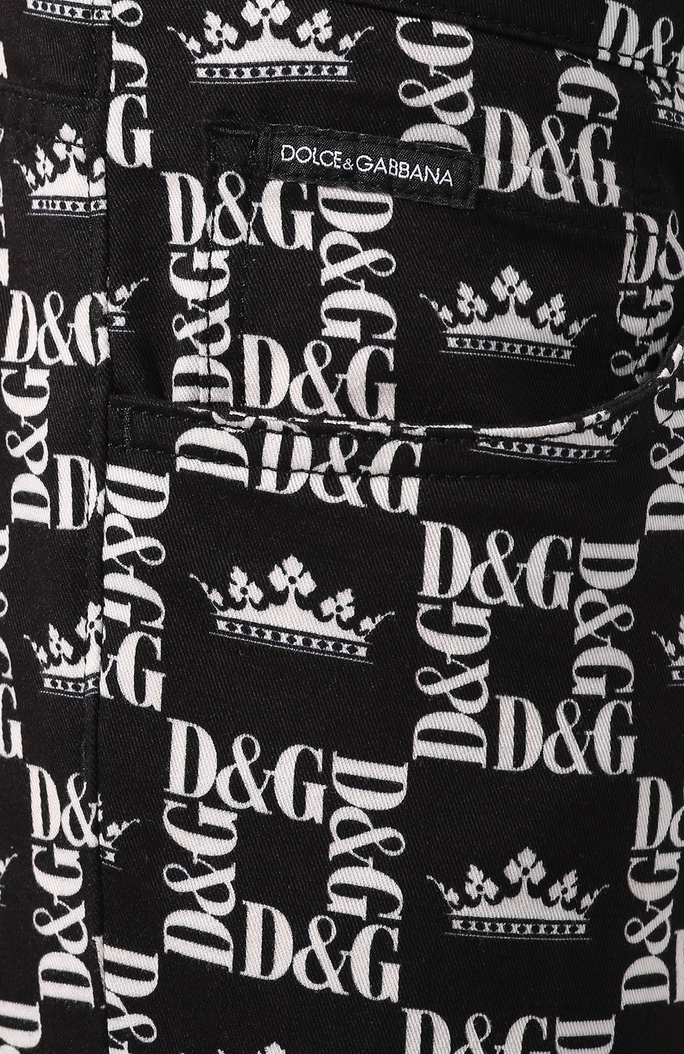 Хлопковые брюки DOLCE & GABBANA, арт. GYC4LT/FSFIG, фото 5