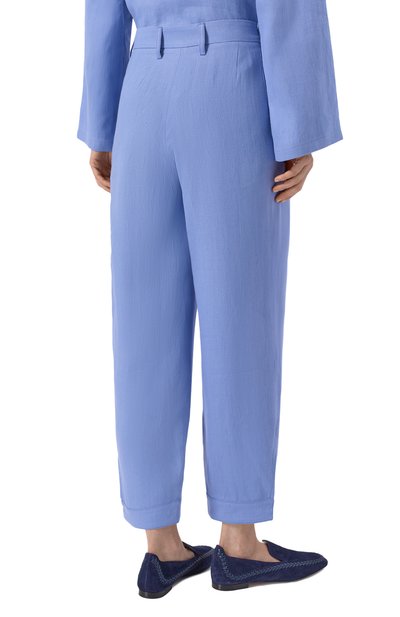 Брюки GIORGIO ARMANI голубого цвета по цене 172500 руб., арт. GW003091/TE10238, фото 4 Брюки GIORGIO ARMANI, арт. GW003091/TE10238, фото 4