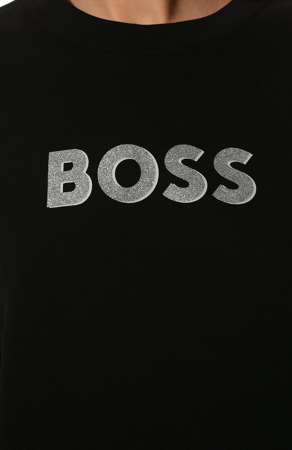Хлопковый свитшот BOSS черного цвета по цене 9785 руб., арт. 50472913, фото 5 Хлопковый свитшот BOSS, арт. 50472913, фото 5