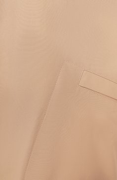 Женская хлопковая куртка JIL SANDER бежевого цвета, арт. J04AM0001-J45026 | Фото 6 (Рукава: Длинные; Материал внешний: Хлопок; Длина (верхняя одежда): Короткие; Кросс-КТ: Куртка, Легкие; Стили: Минимализм)