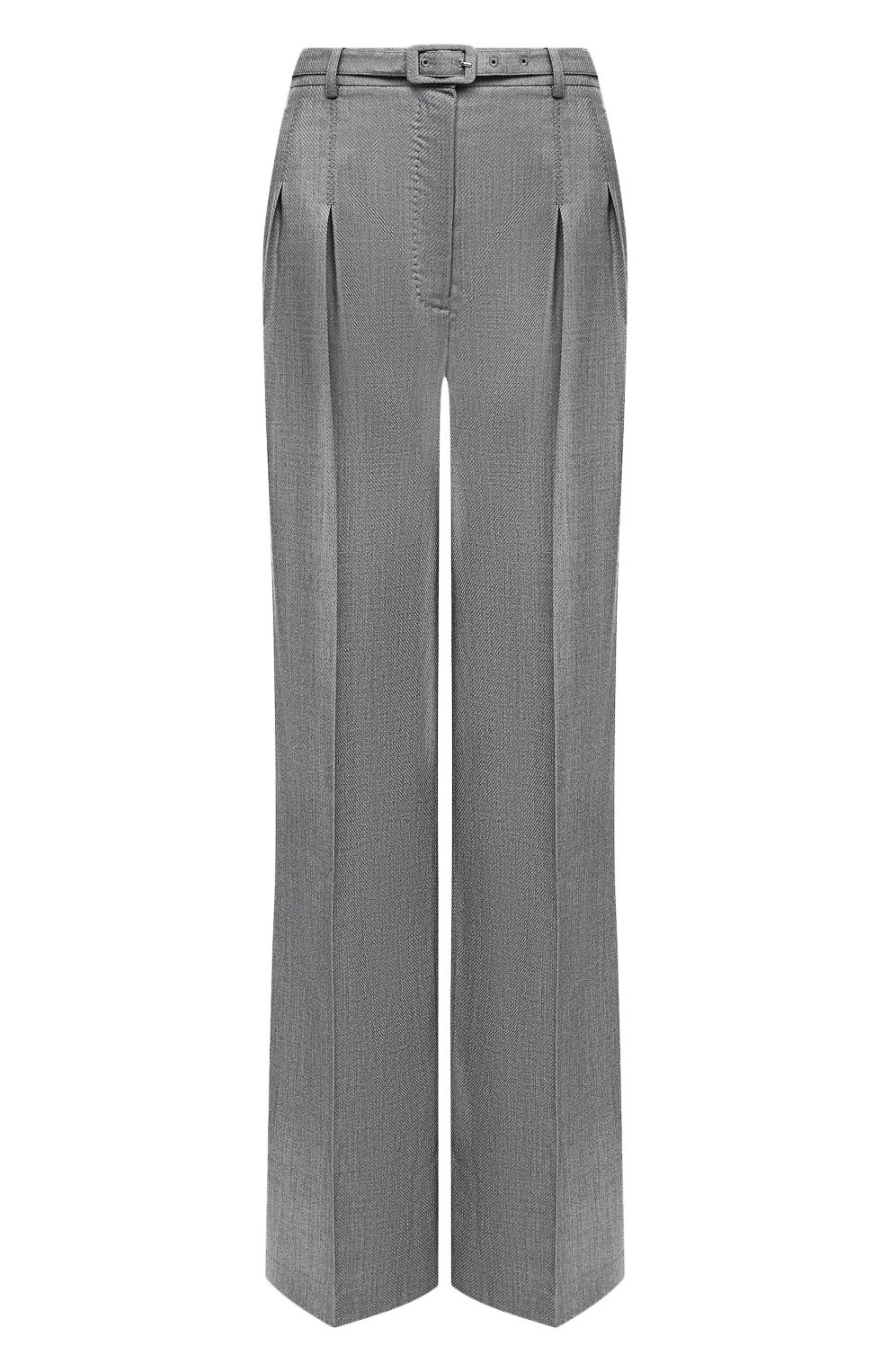 Шерстяные брюки GABRIELA HEARST светло-серого цвета по цене 160500 руб., арт. 120201 W039, фото 1 Шерстяные брюки GABRIELA HEARST, арт. 120201 W039, фото 1