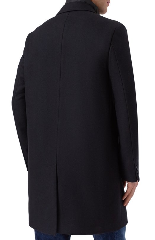 Шерстяное пальто HUGO 50546546 Чёрный  50546546 Фото 4