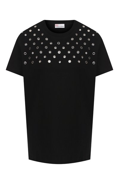 Женская хлопковая футболка REDVALENTINO, арт. RR3MG00J/EEJ